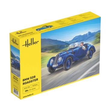 KIT PARA MONTAR HELLER BMW 328 ROADSTER 1/24 95 PEÇAS HLR 80701